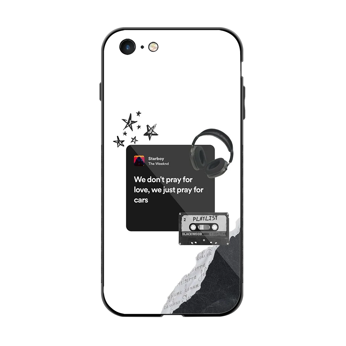 Weeknd Starboy back phone cover | glass case for iphone 6