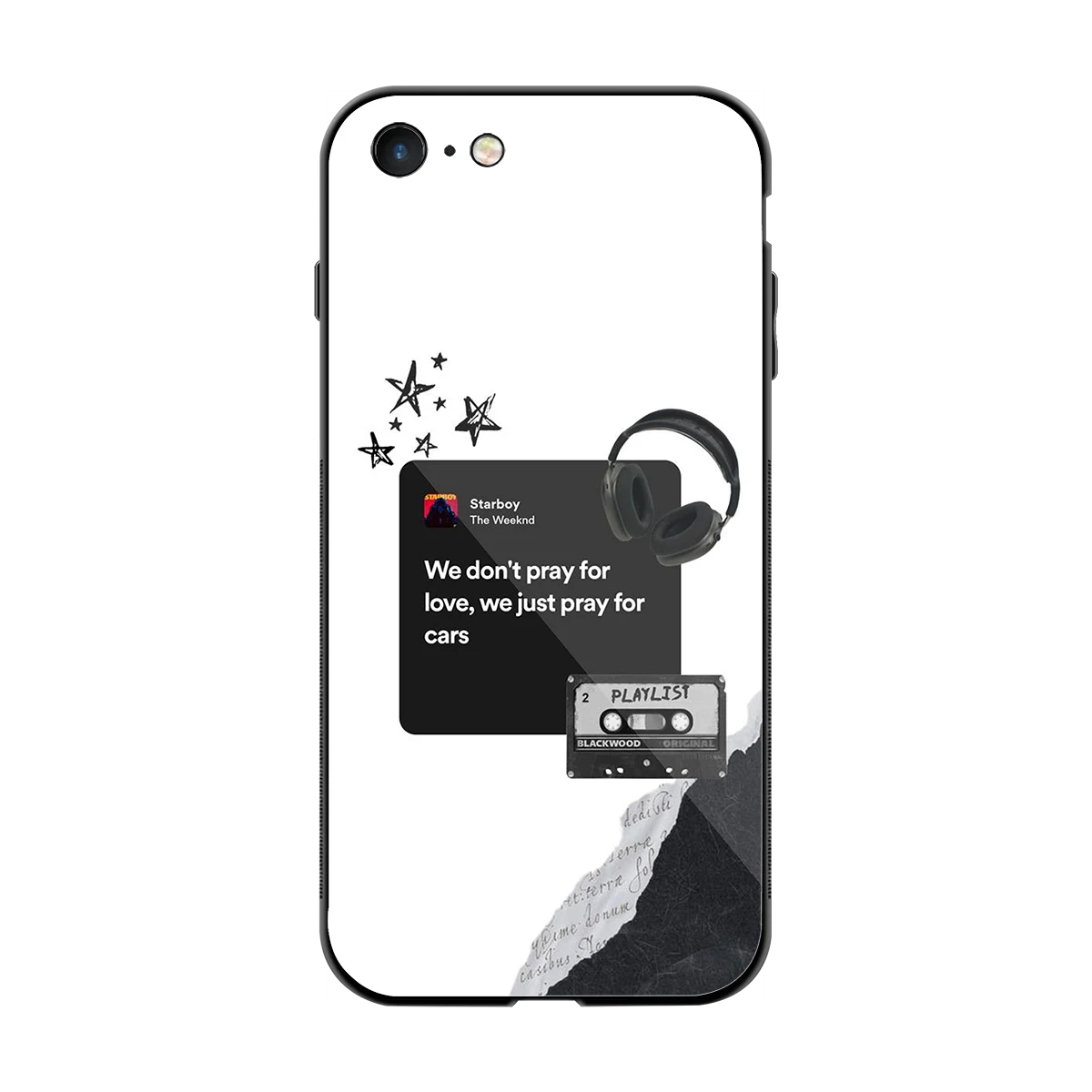 Weeknd Starboy back phone cover | glass case for iphone 7
