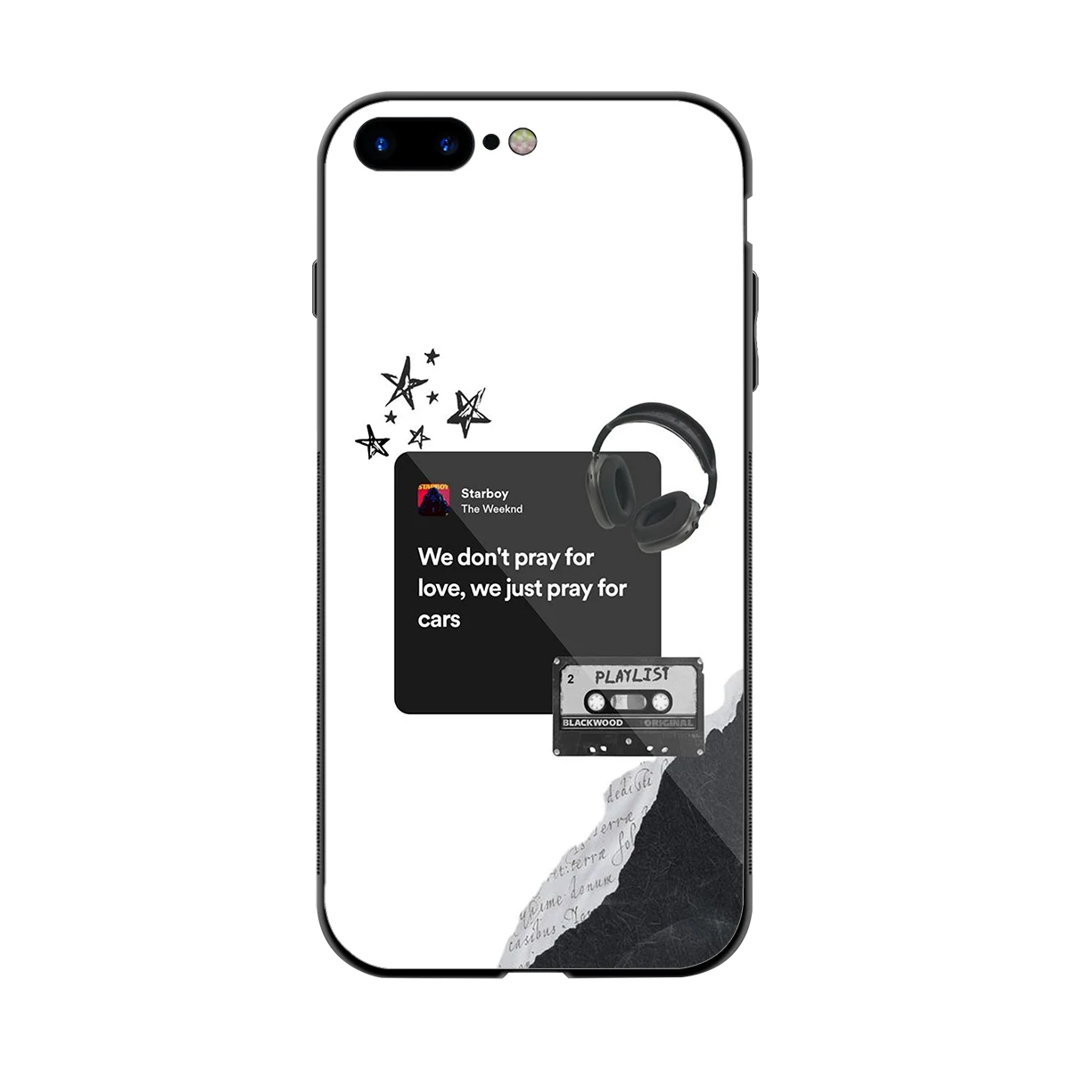 Weeknd Starboy back phone cover | glass case for iphone 7 plus