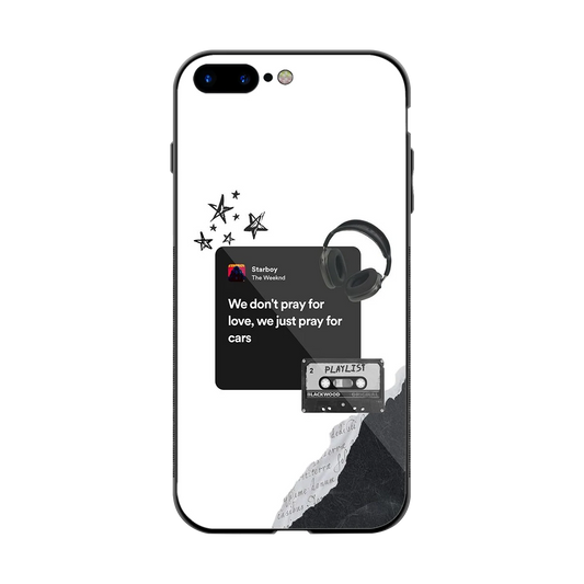 Weeknd Starboy back phone cover | glass case for iphone 7 plus