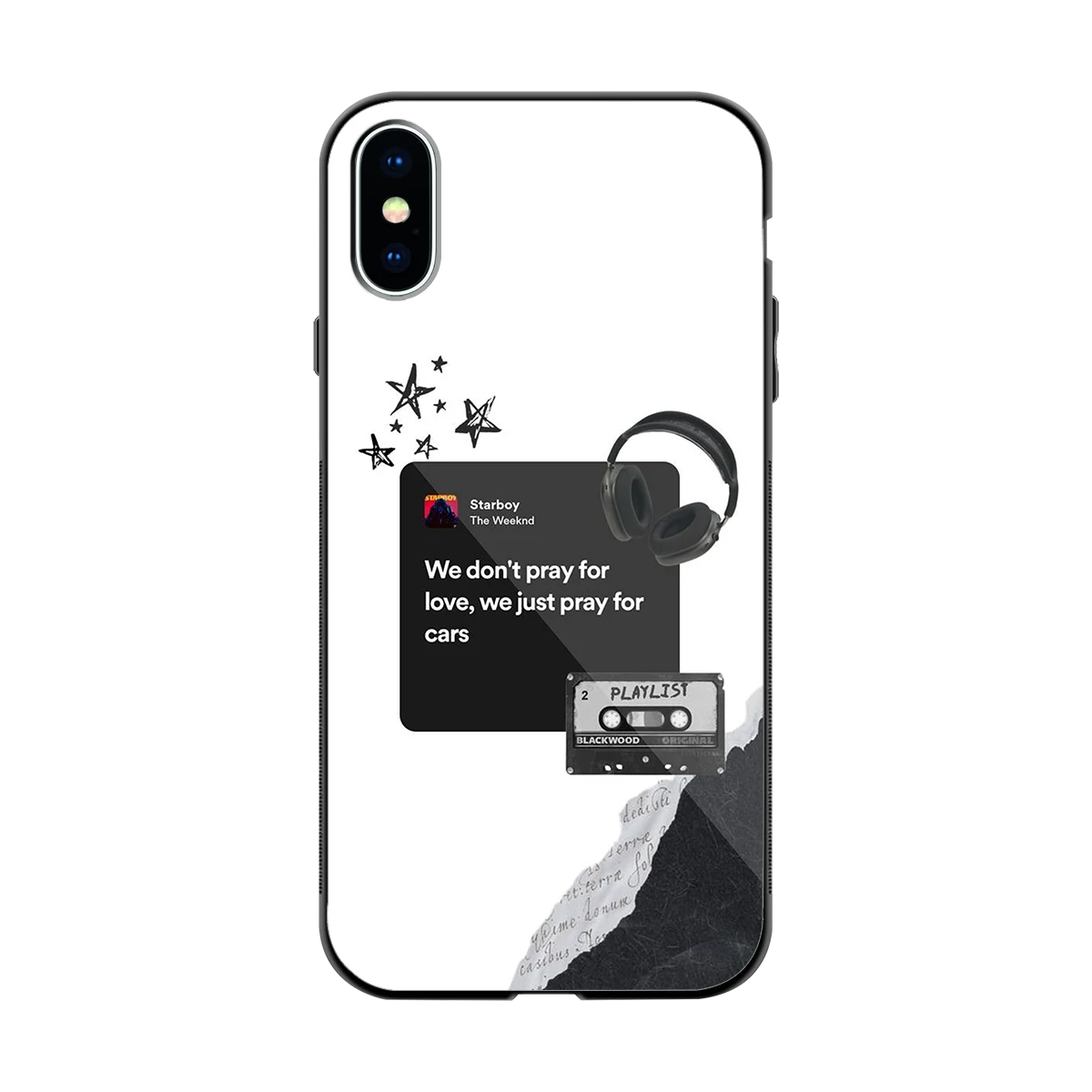 Weeknd Starboy back phone cover | glass case for iphone x