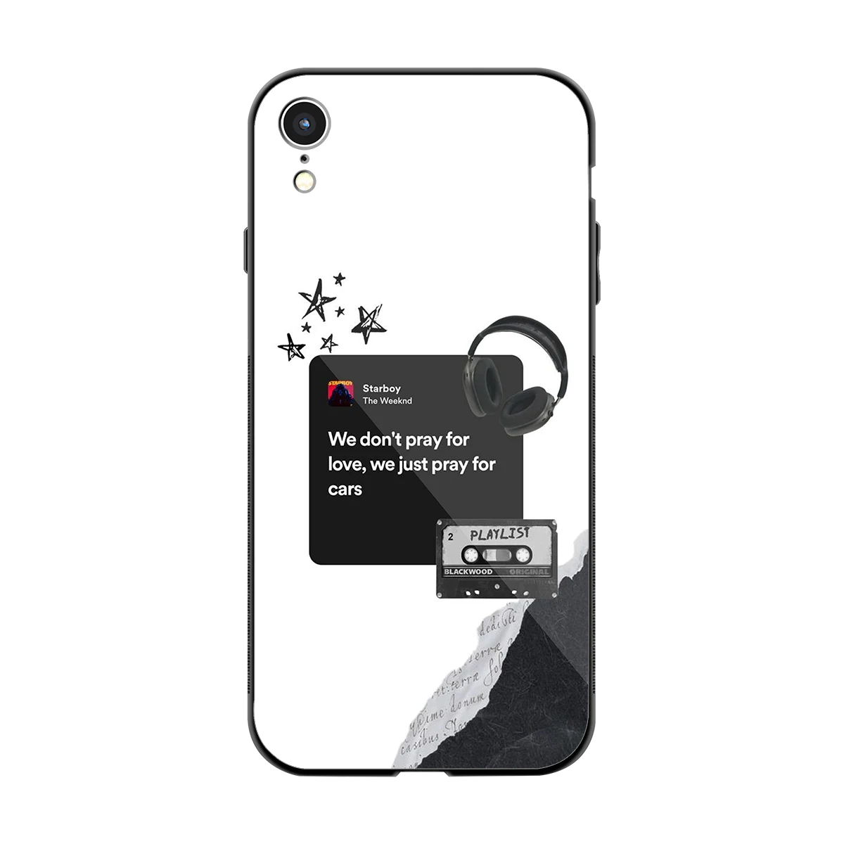 Weeknd Starboy back phone cover | glass case for iphone xr