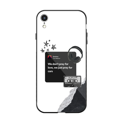 Weeknd Starboy back phone cover | glass case for iphone xr