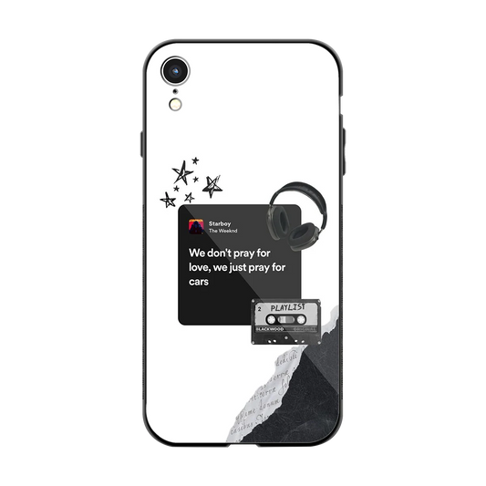Weeknd Starboy back phone cover | glass case for iphone xr
