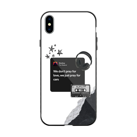 Weeknd Starboy back phone cover | glass case for iphone xs max