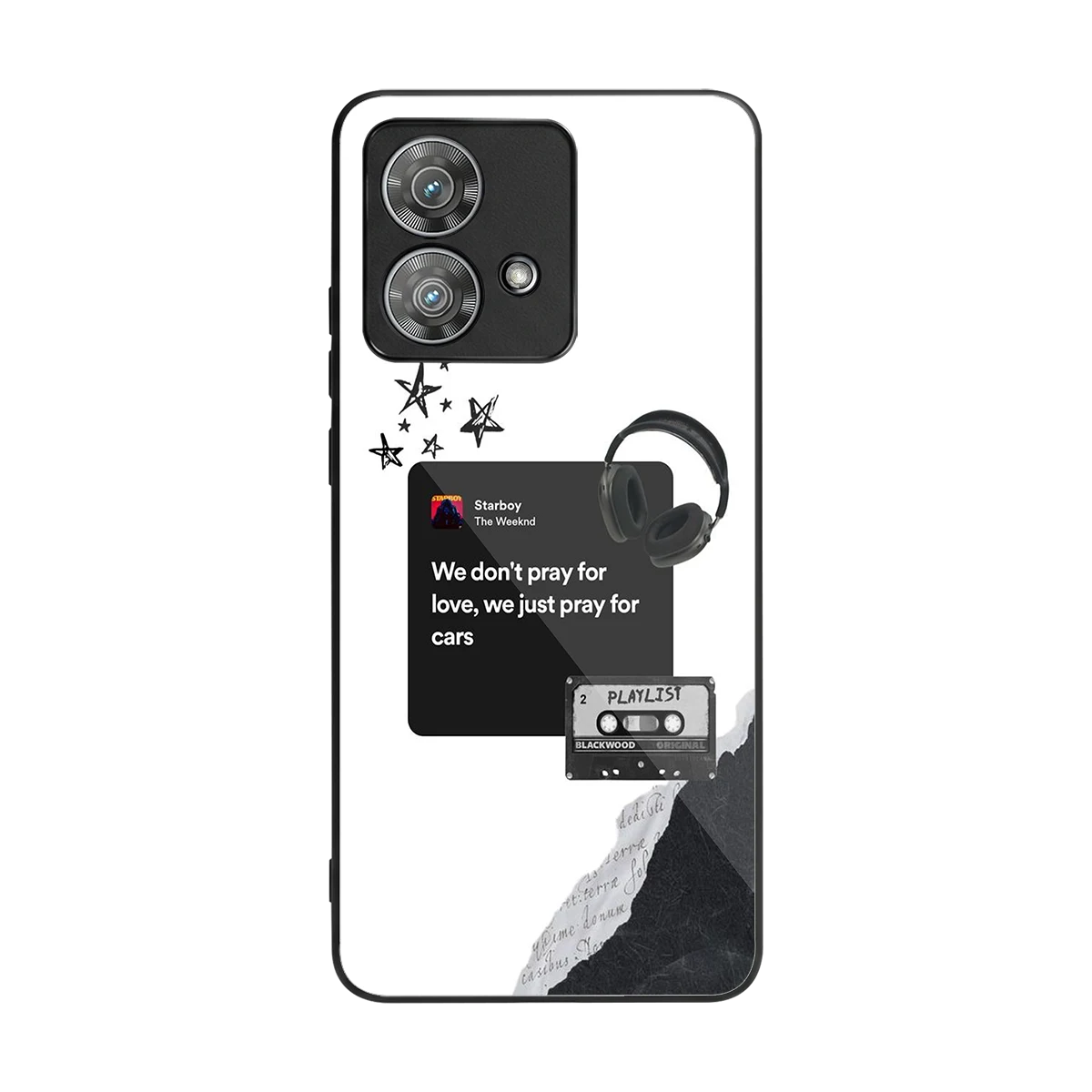 Weeknd Starboy back phone cover | glass case for motorola edge 40 neo 5g