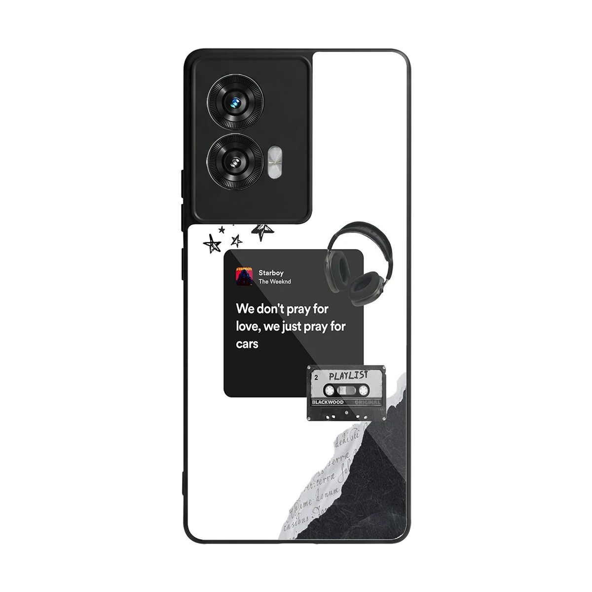 Weeknd Starboy back phone cover | glass case for motorola edge 50 fusion