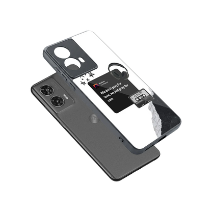Weeknd Starboy sleek motorola edge 50 fusion cover with tempered glass back and TPU edges