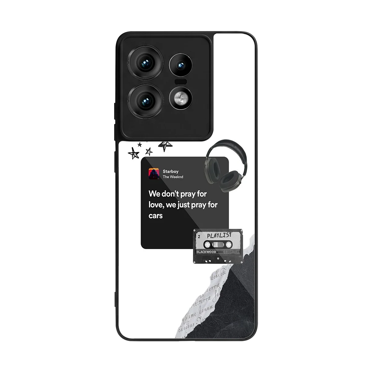 Weeknd Starboy back phone cover | glass case for motorola edge 50 pro