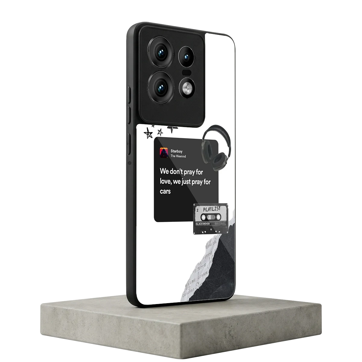 Weeknd Starboy motorola edge 50 pro mobile cover | shockproof glass phone case
