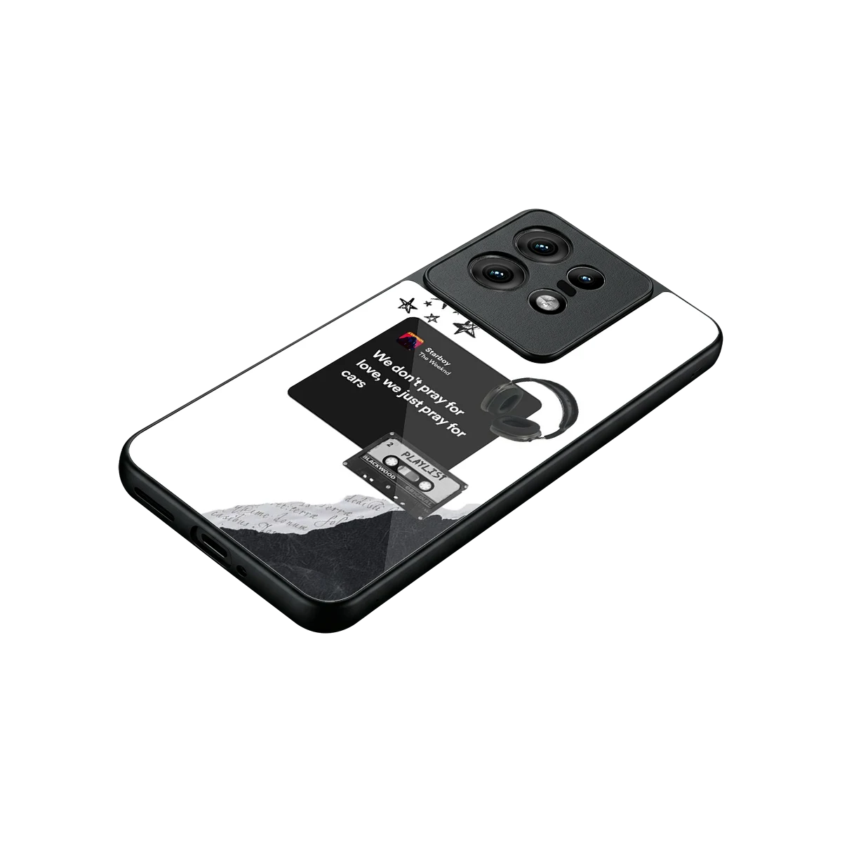 Weeknd Starboy stylish phone case for motorola edge 50 pro | glossy glass and slim fit