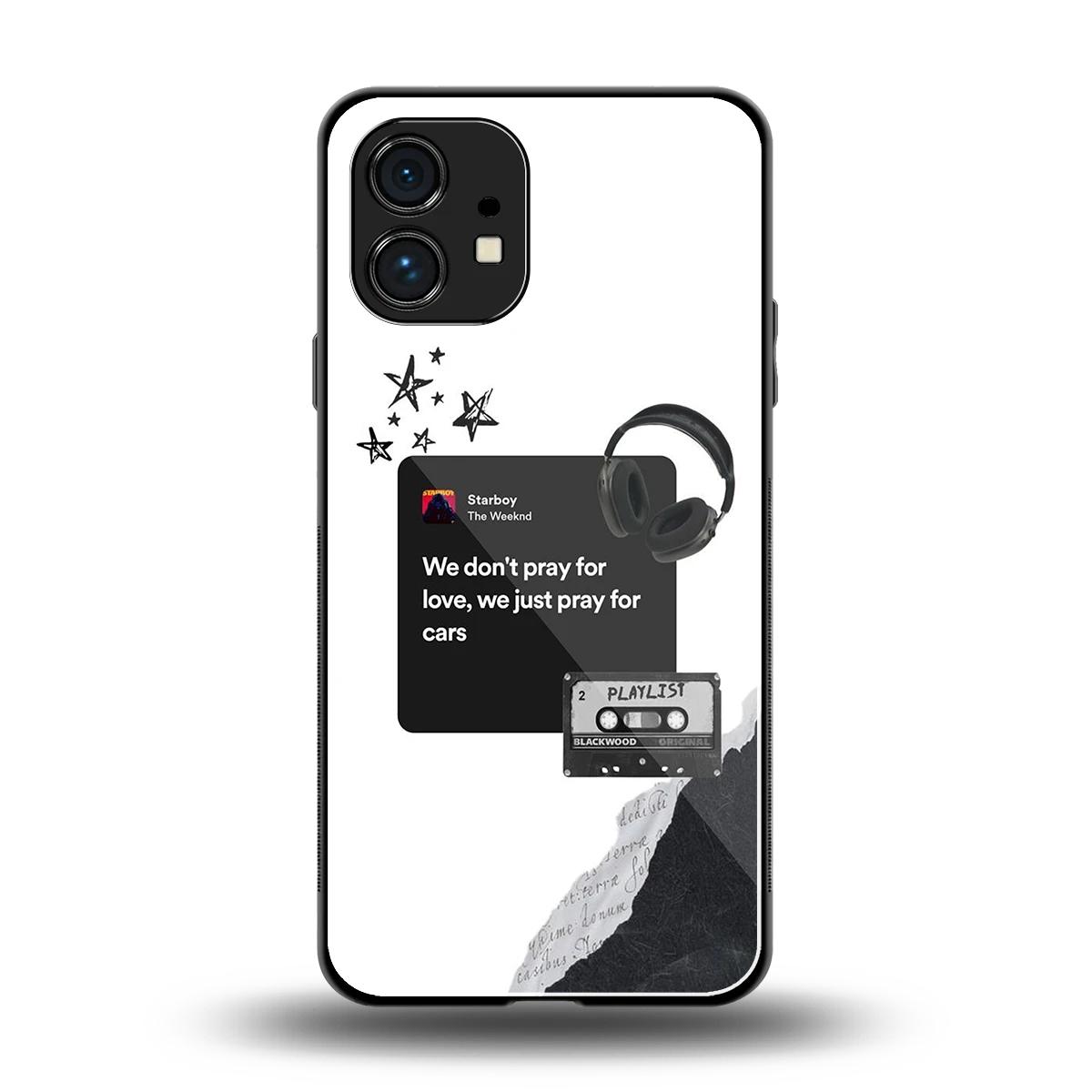 Weeknd Starboy back phone cover | glass case for nothing phone 1