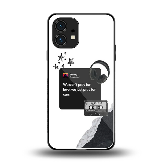 Weeknd Starboy back phone cover | glass case for nothing phone 1