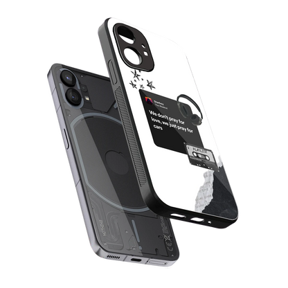 Weeknd Starboy sleek nothing phone 1 cover with tempered glass back and TPU edges