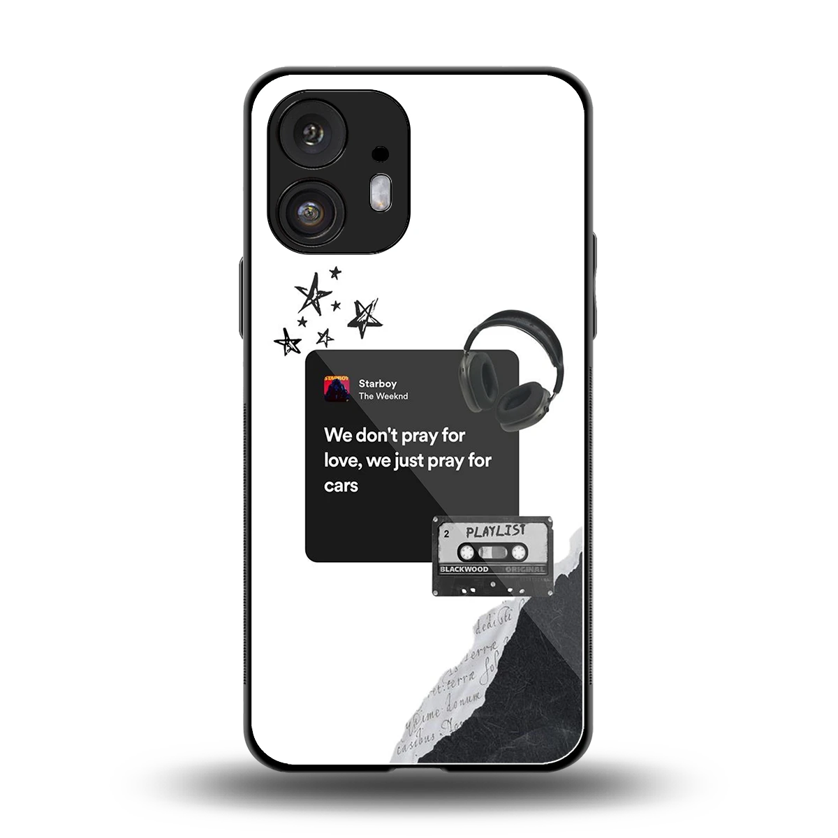 Weeknd Starboy back phone cover | glass case for nothing phone 2