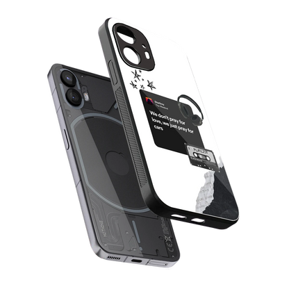 Weeknd Starboy sleek nothing phone 2 cover with tempered glass back and TPU edges