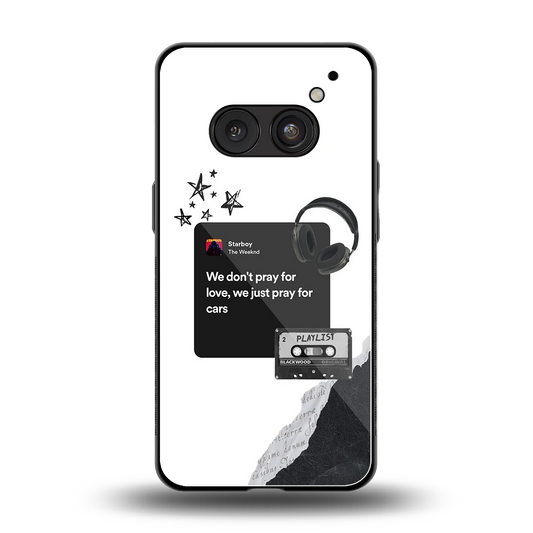 Weeknd Starboy back phone cover | glass case for nothing phone 2a