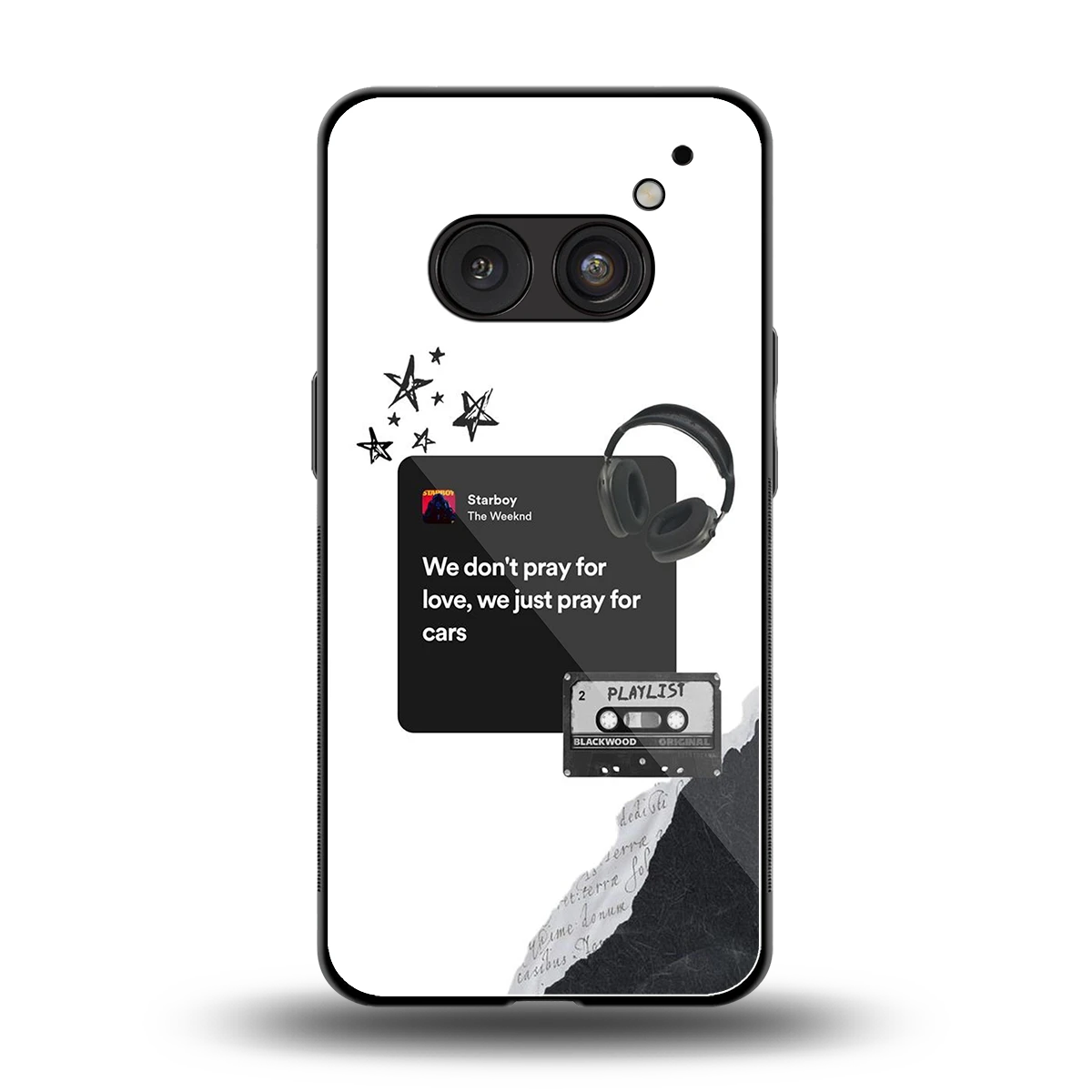 Weeknd Starboy back phone cover | glass case for nothing phone 2a plus