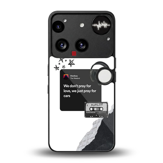 Weeknd Starboy back phone cover | glass case for nothing phone 3