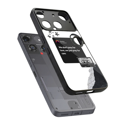 Weeknd Starboy sleek nothing phone 3 cover with tempered glass back and TPU edges