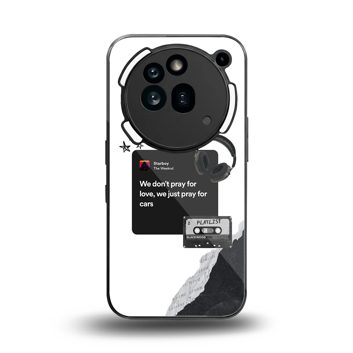 Weeknd Starboy back phone cover | glass case for nothing phone 3a pro