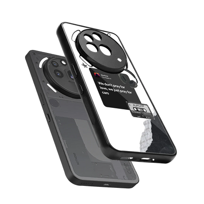 Weeknd Starboy sleek nothing phone 3a pro cover with tempered glass back and TPU edges