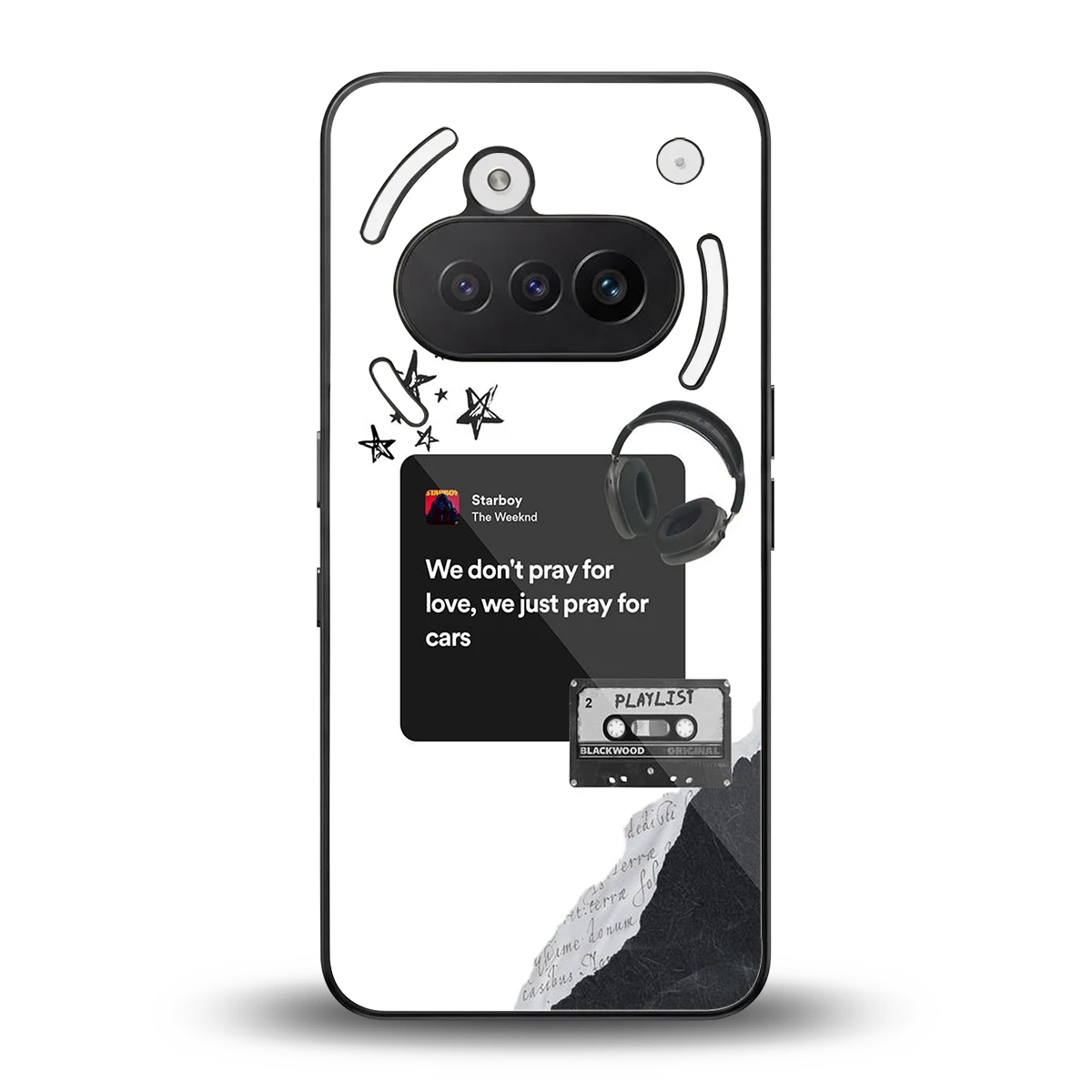 Weeknd Starboy back phone cover | glass case for nothing phone 3a