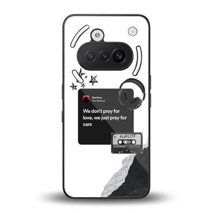 Weeknd Starboy back phone cover | glass case for nothing phone 3a