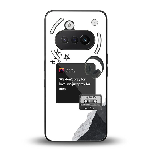 Weeknd Starboy back phone cover | glass case for nothing phone 3a