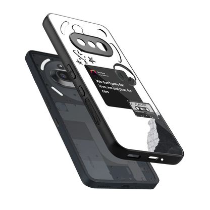 Weeknd Starboy sleek nothing phone 3a cover with tempered glass back and TPU edges