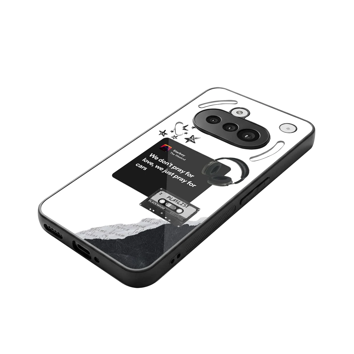 Weeknd Starboy stylish phone case for nothing phone 3a | glossy glass and slim fit