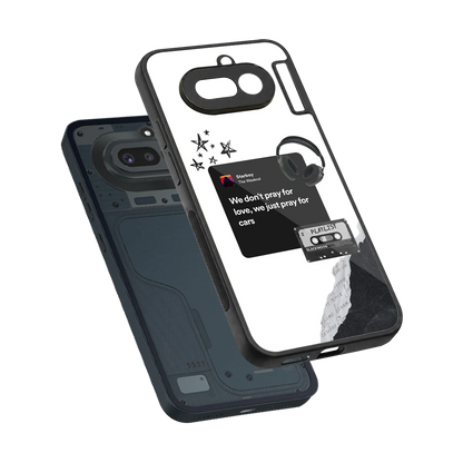 Weeknd Starboy sleek nothing phone 4a cover with tempered glass back and TPU edges