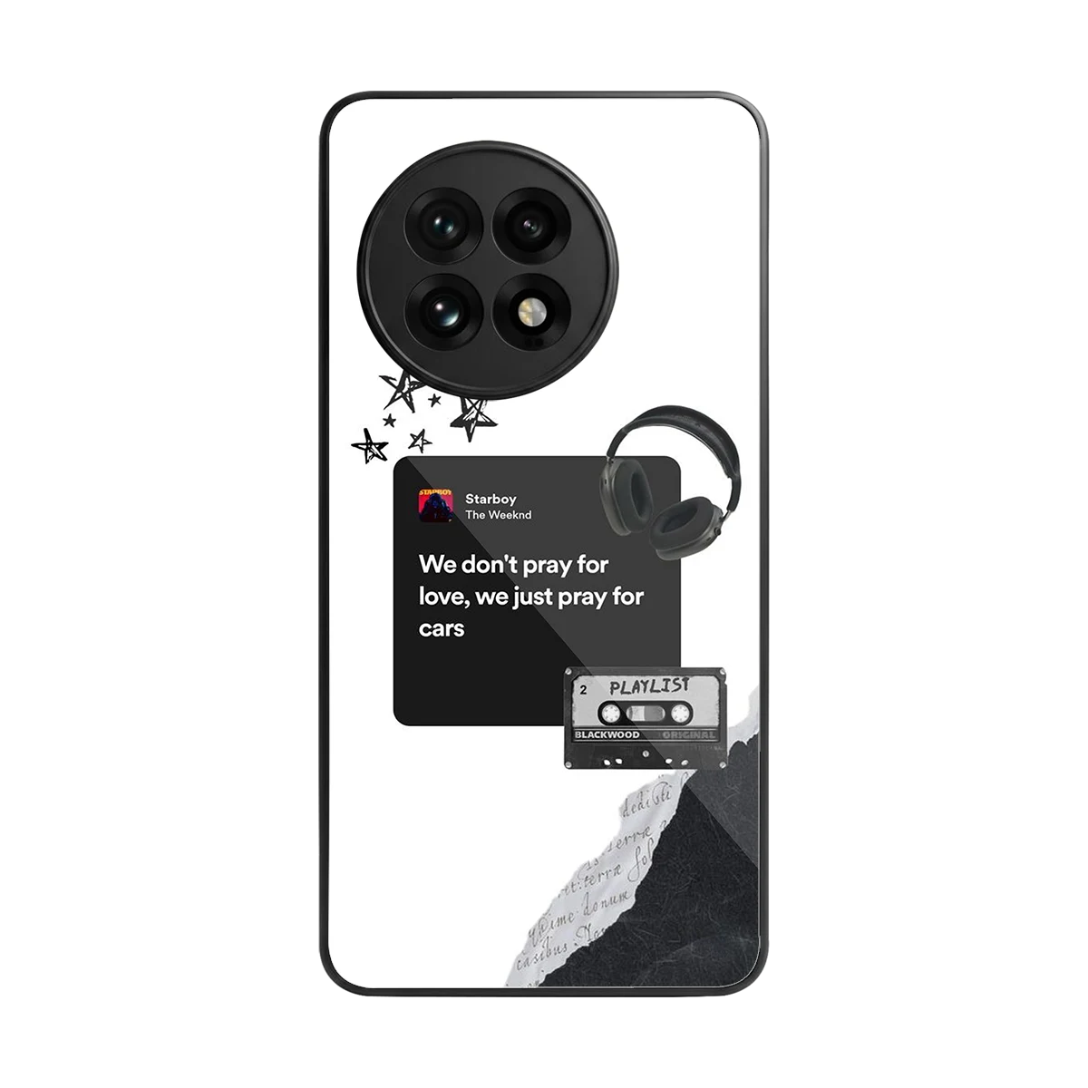 Weeknd Starboy back phone cover | glass case for oneplus 13r