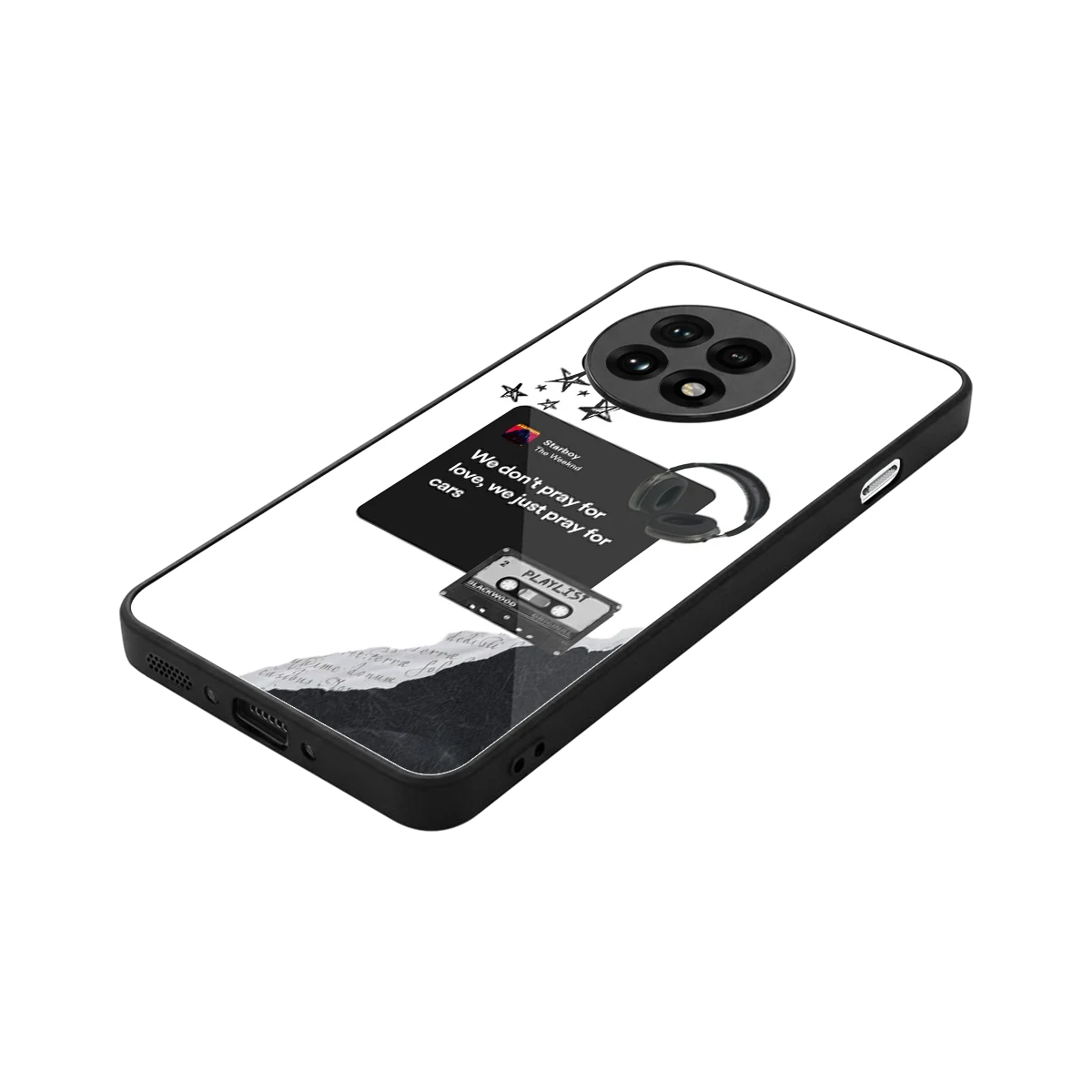 Weeknd Starboy stylish phone case for oneplus 13r | glossy glass and slim fit