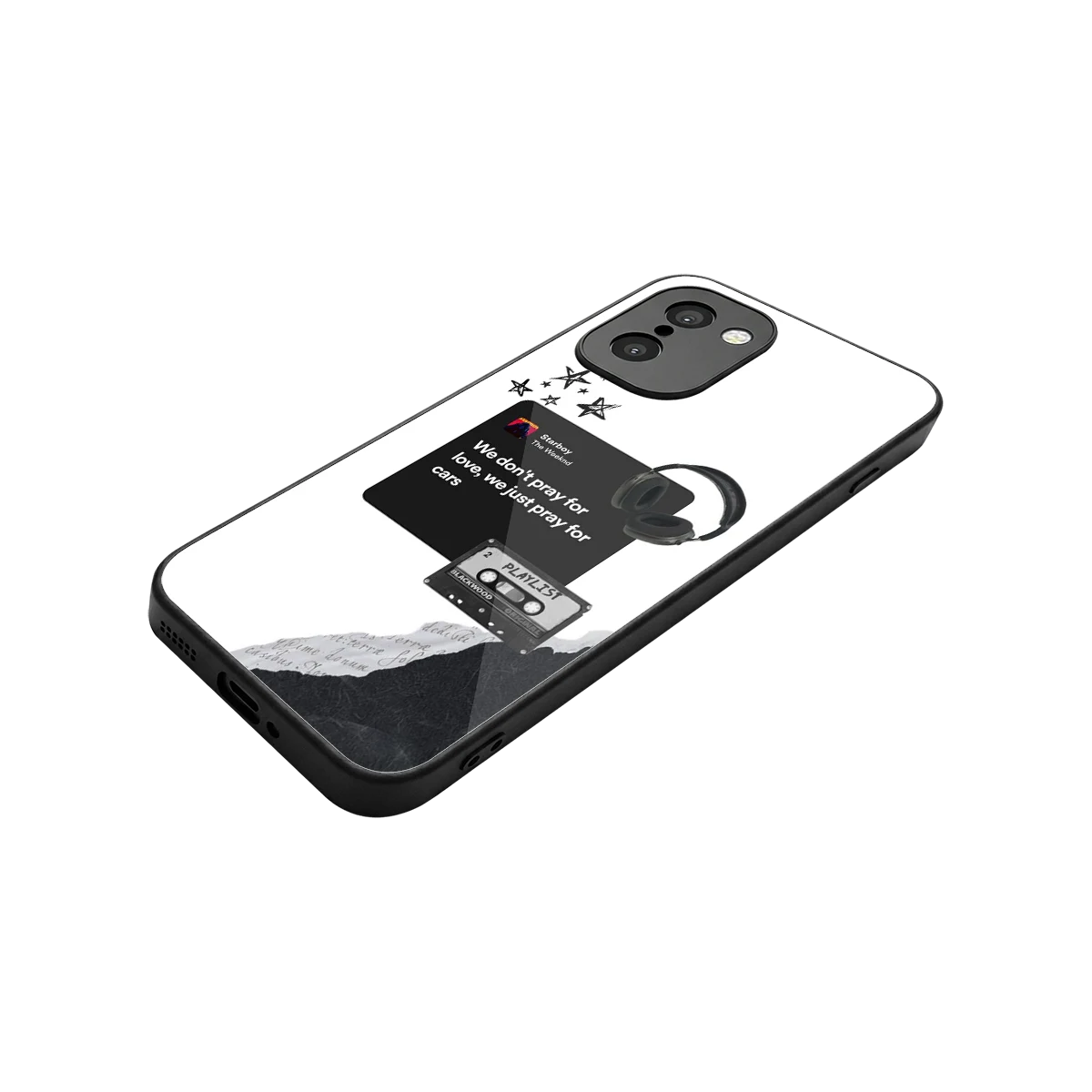 Weeknd Starboy stylish phone case for oneplus 15r | glossy glass and slim fit