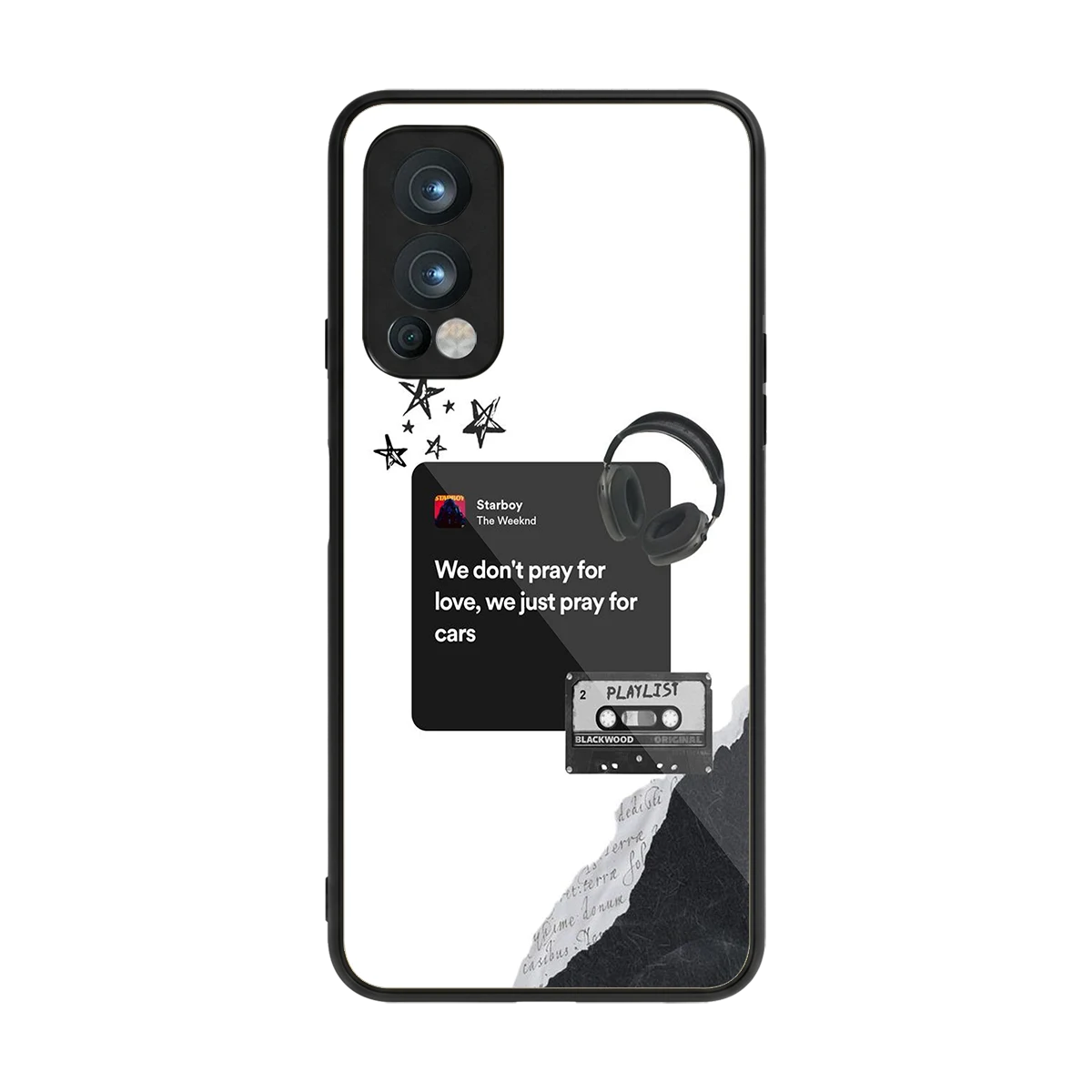 Weeknd Starboy back phone cover | glass case for oneplus nord 2