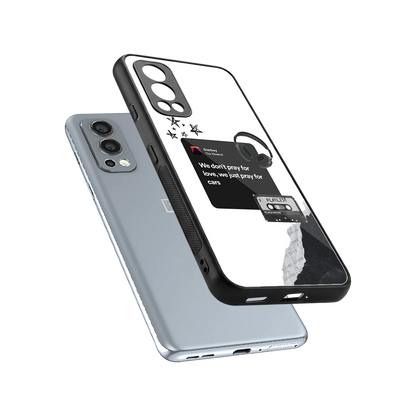 Weeknd Starboy sleek oneplus nord 2 cover with tempered glass back and TPU edges