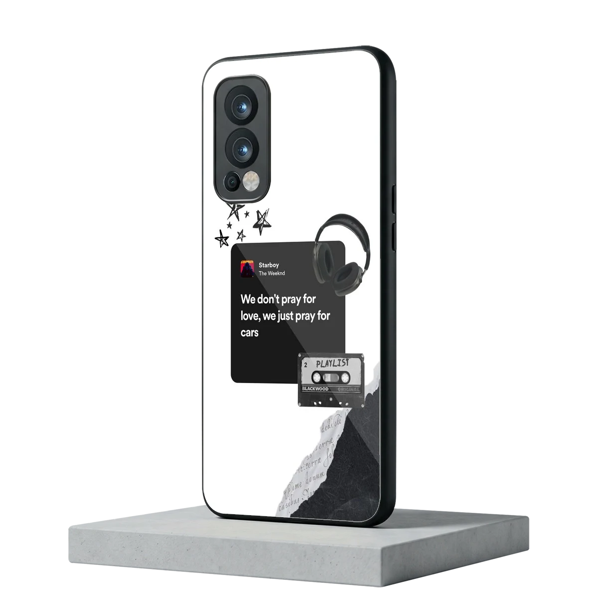 Weeknd Starboy oneplus nord 2 mobile cover | shockproof glass phone case