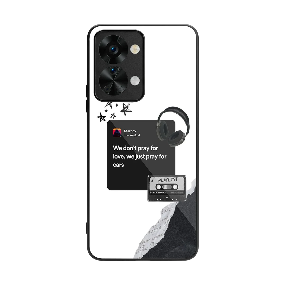 Weeknd Starboy back phone cover | glass case for oneplus nord 2t