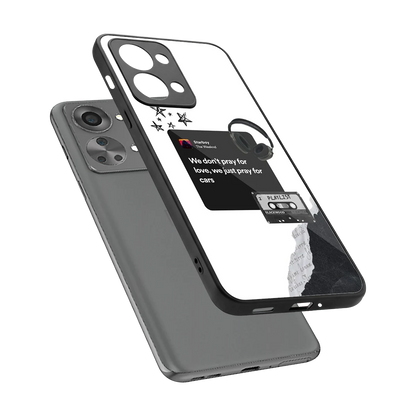 Weeknd Starboy sleek oneplus nord 2t cover with tempered glass back and TPU edges