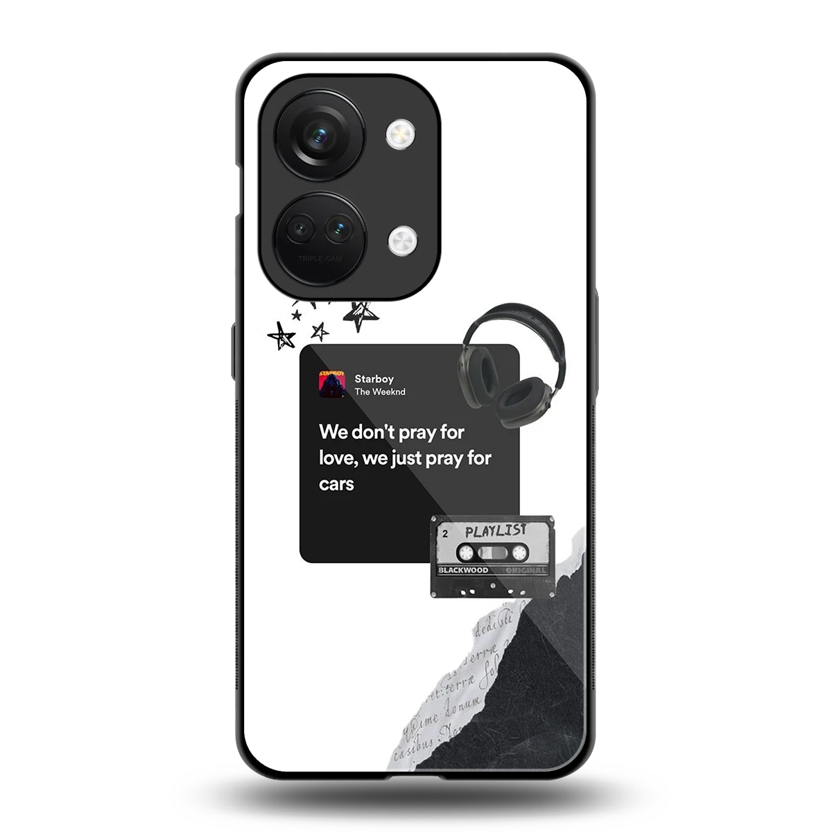 Weeknd Starboy back phone cover | glass case for oneplus nord 3