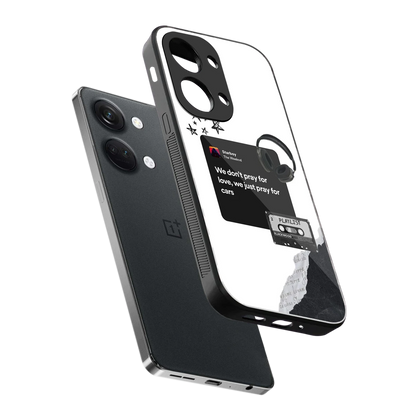 Weeknd Starboy sleek oneplus nord 3 cover with tempered glass back and TPU edges