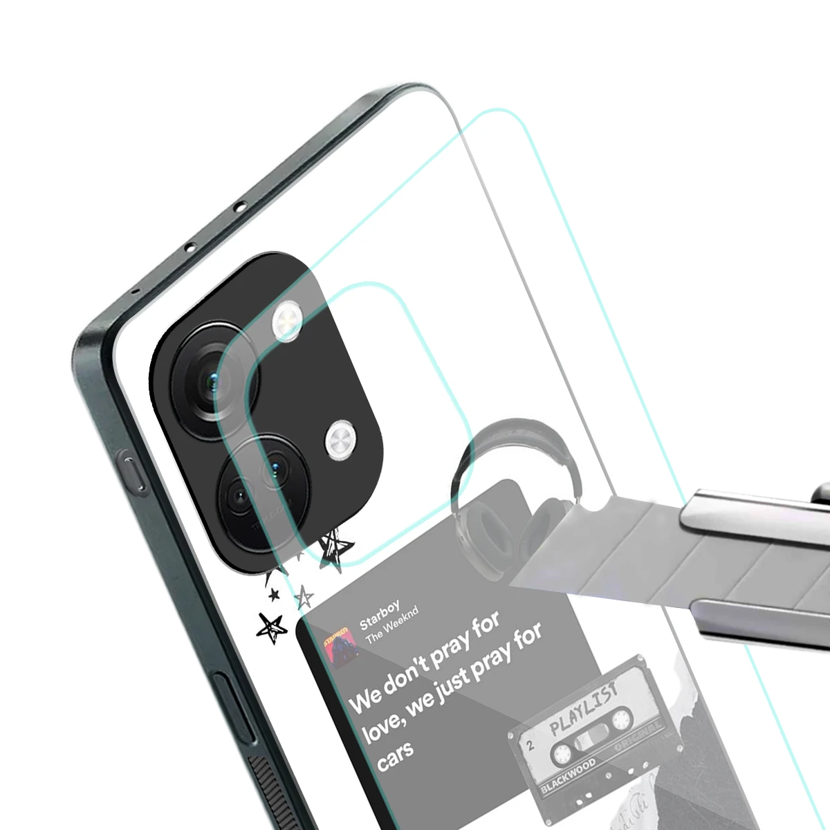 Weeknd Starboy stylish phone case for oneplus nord 3 | glossy glass and slim fit