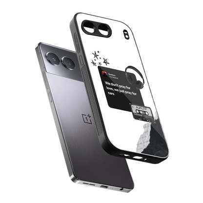 Weeknd Starboy sleek oneplus nord 4 cover with tempered glass back and TPU edges