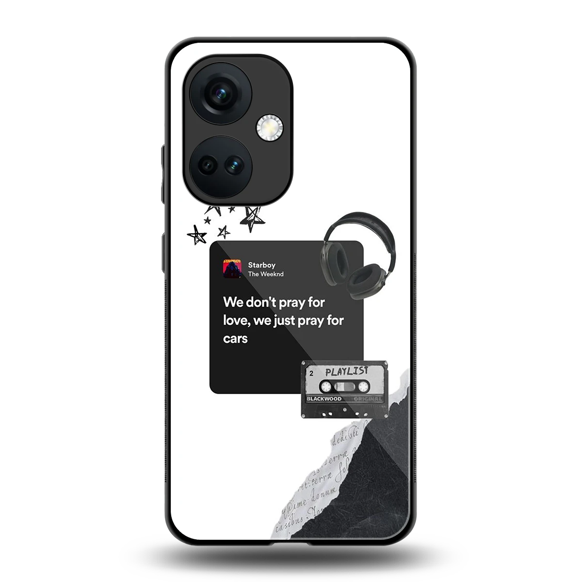 Weeknd Starboy back phone cover | glass case for oneplus nord ce 3