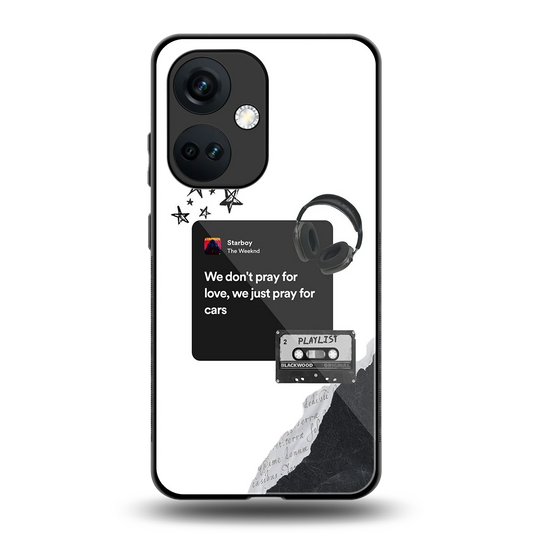 Weeknd Starboy back phone cover | glass case for oneplus nord ce 3