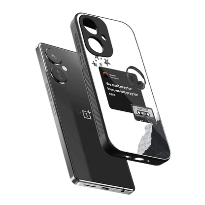 Weeknd Starboy sleek oneplus nord ce 3 cover with tempered glass back and TPU edges