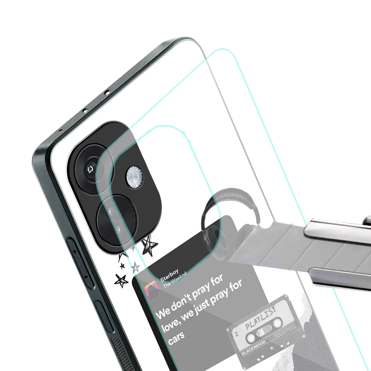 Weeknd Starboy stylish phone case for oneplus nord ce 3 | glossy glass and slim fit