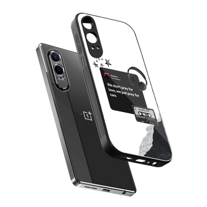 Weeknd Starboy sleek oneplus nord ce 4 lite cover with tempered glass back and TPU edges