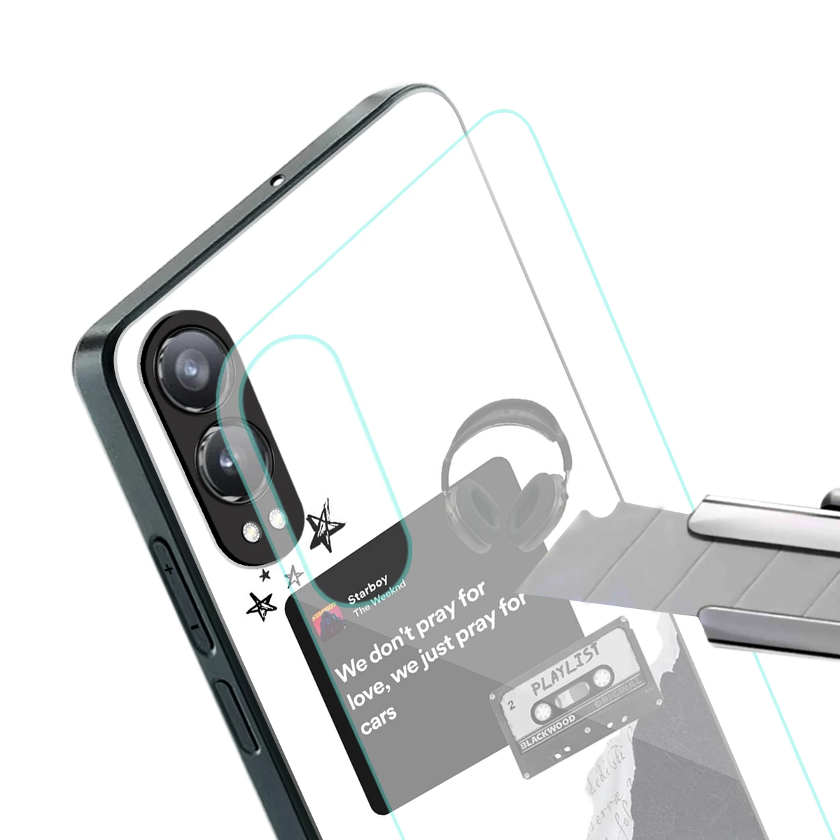 Weeknd Starboy stylish phone case for oneplus nord ce 4 lite | glossy glass and slim fit